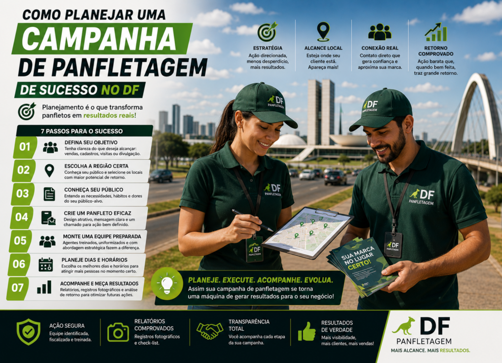 Como Planejar uma Campanha de Panfletagem de Sucesso no DF
