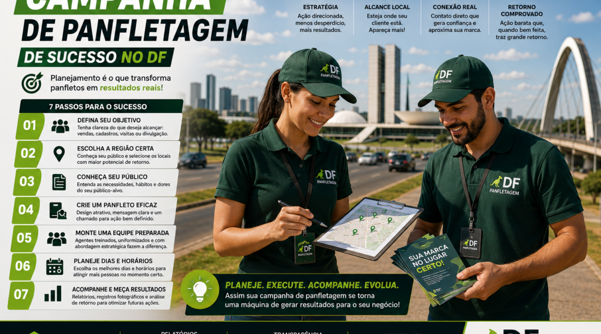 Como Planejar uma Campanha de Panfletagem de Sucesso no DF