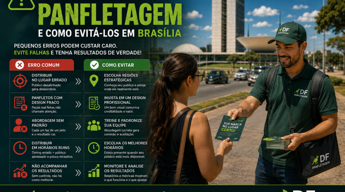Erros Comuns em Panfletagem e Como Evitá-los em Brasília
