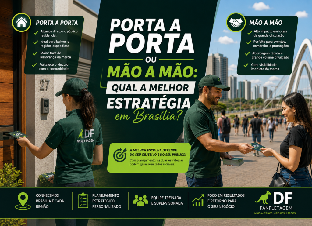 Porta a Porta ou Mão a Mão, Qual a Melhor Estratégia em Brasília