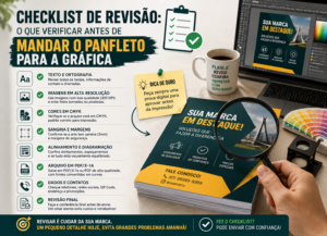 Checklist de revisão: o que verificar antes de mandar o panfleto para a gráfica