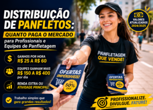 Distribuição de Panfletos, Quanto Paga o Mercado para Profissionais e Equipes de Panfletagem