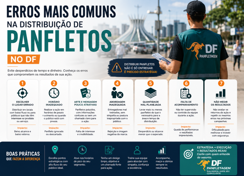 Erros mais comuns na distribuição de panfletos no DF