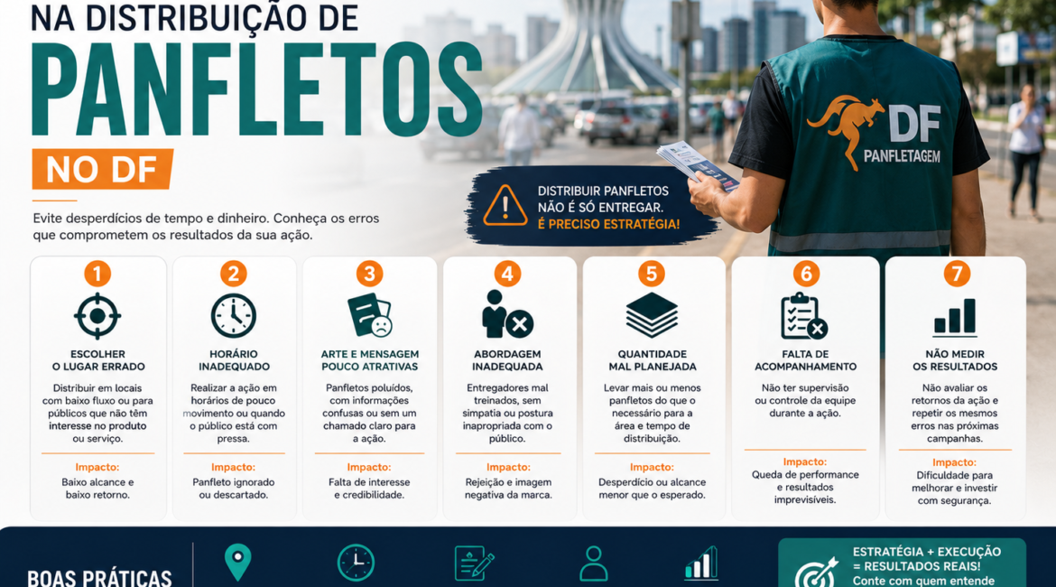 Erros mais comuns na distribuição de panfletos no DF