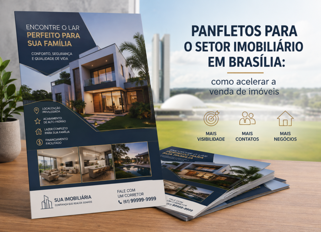 Panfletos para o setor imobiliário em Brasília, como acelerar a venda de imóveis
