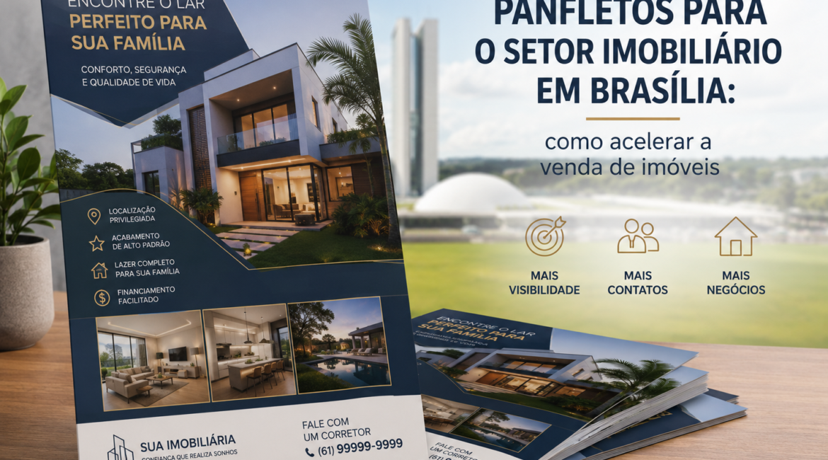 Panfletos para o setor imobiliário em Brasília, como acelerar a venda de imóveis