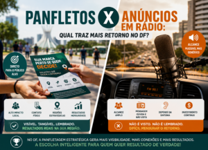 Panfletos x Anúncios em Rádio: qual traz mais retorno no DF?