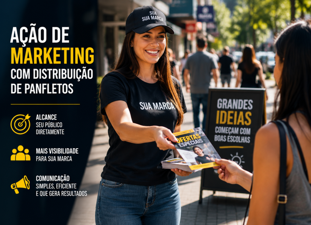 Ação de Marketing com Distribuição de Panfletos