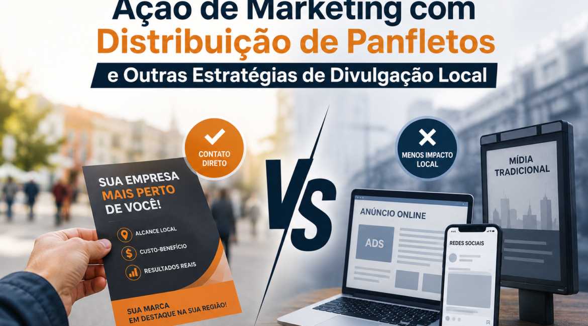 Diferenças entre Ação de Marketing com Distribuição de Panfletos e Outras Estratégias de Divulgação Local