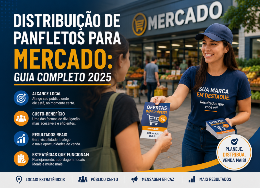 Distribuição de Panfletos para Mercado: Guia Completo 2025
