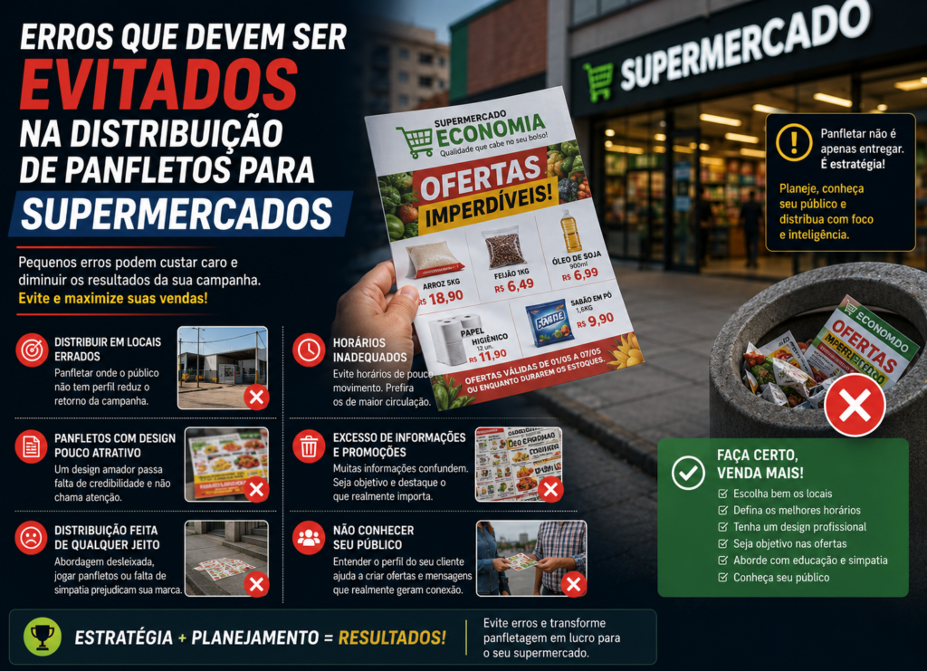 Erros que Devem Ser Evitados na Distribuição de Panfletos para Supermercados