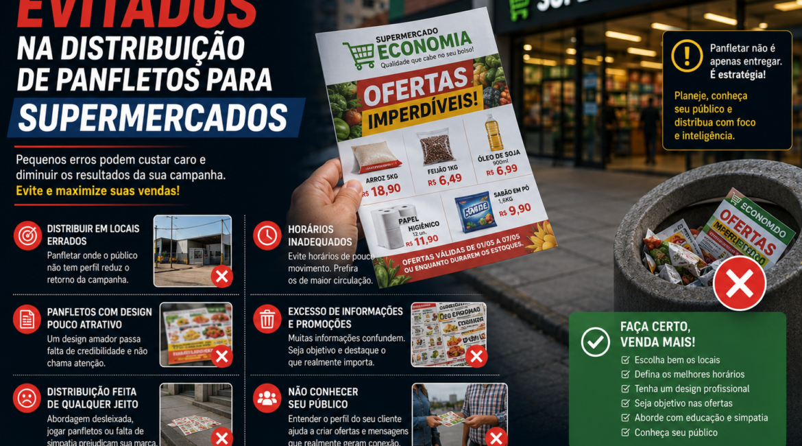 Erros que Devem Ser Evitados na Distribuição de Panfletos para Supermercados