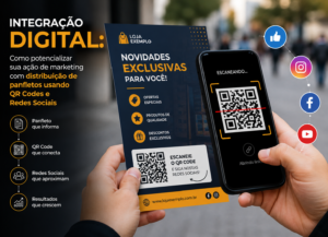 Integração Digital: Como Potencializar sua Ação de Marketing com Distribuição de Panfletos usando QR Codes e Redes Sociais