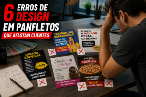 6 erros de design em panfletos que afastam clientes