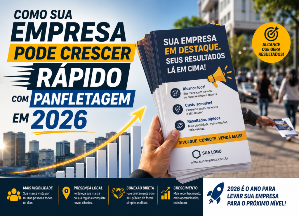 Como sua empresa pode crescer rápido com panfletagem em 2026