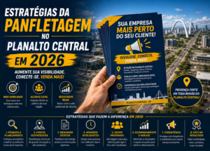 Estratégias da Panfletagem no Planalto Central em 2026