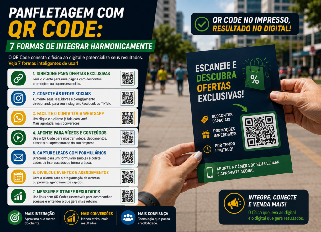 Panfletagem com QR Code: 7 Formas de Integrar Harmonicamente