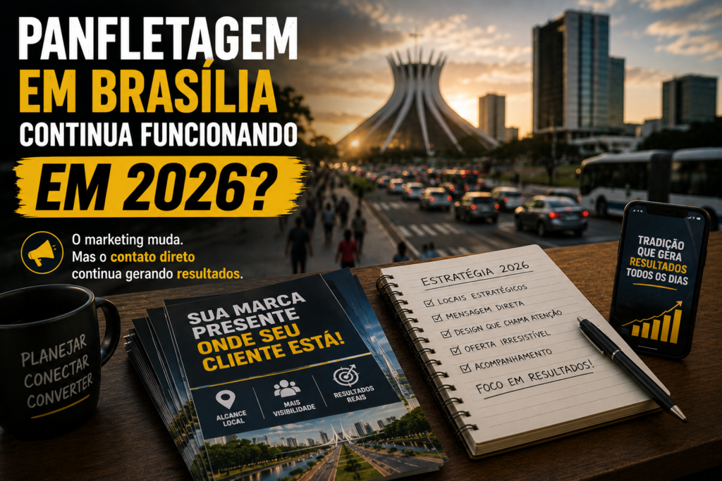 Panfletagem em Brasília continua funcionando em 2026?