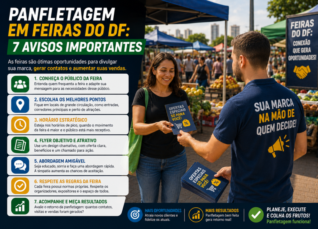 Panfletagem em Feiras do DF