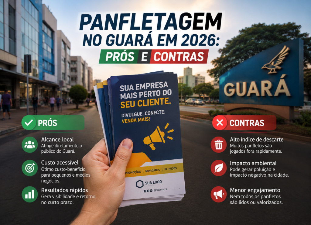 Panfletagem no Guará em 2026