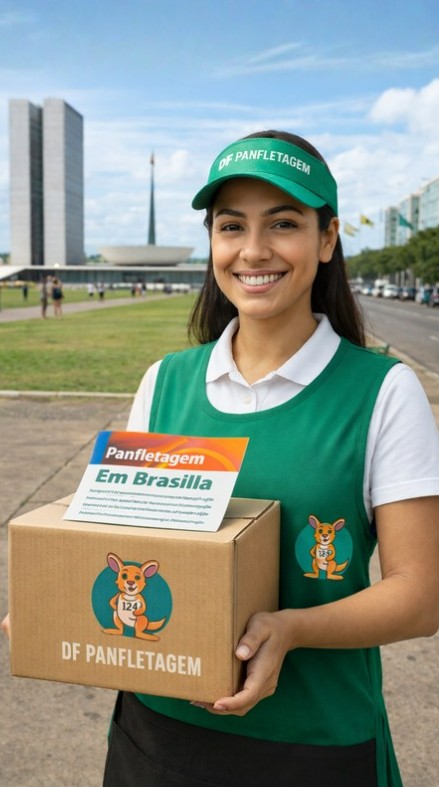 DF Panfletagem – Impressão de Panfletos em Brasília Profissional da DF Panfletagem pronta para ação nas ruas de Brasília, segurando materiais impressos de alta qualidade. Representamos mais do que distribuição — oferecemos soluções completas, desde a criação até a impressão de panfletos estratégicos que geram resultados reais. Com materiais bem produzidos e equipe uniformizada, garantimos que sua marca chegue ao público certo com impacto, organização e credibilidade. 👉 Impressão de panfletos com qualidade profissional + distribuição eficiente em todo o DF.