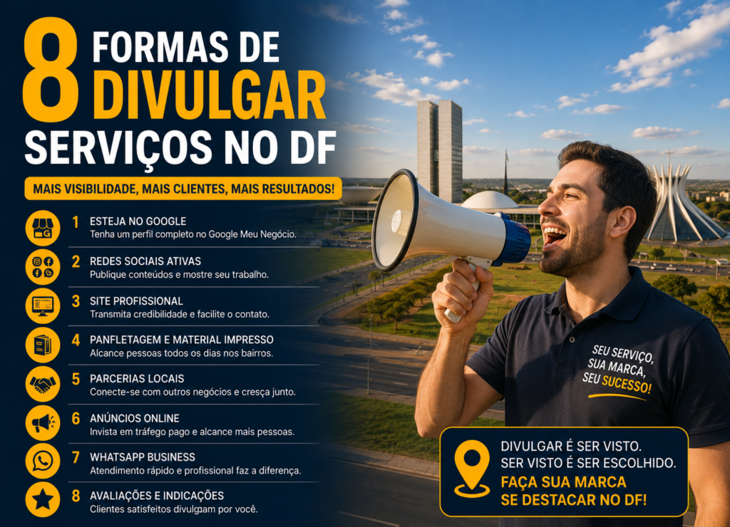8 Formas de Divulgar Serviços no DF