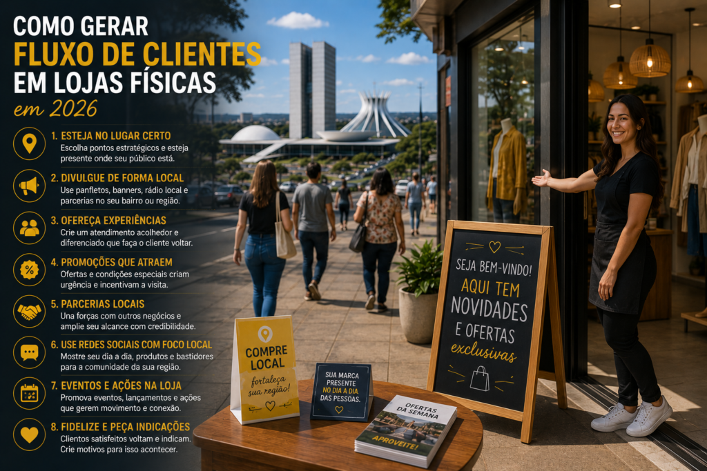 Como Gerar Fluxo de Clientes em Lojas Físicas em 2026
