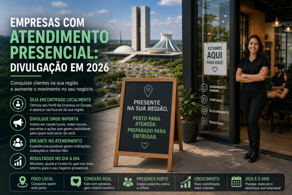 Empresas com Atendimento Presencial, Divulgação em 2026