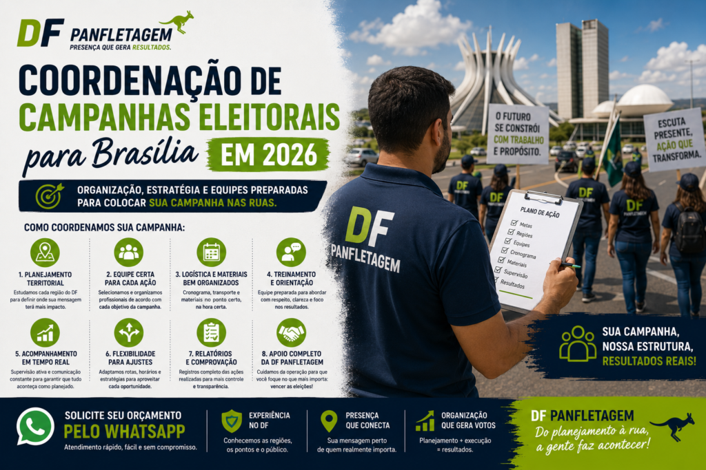 Coordenação de Campanhas Eleitorais para Brasília em 2026