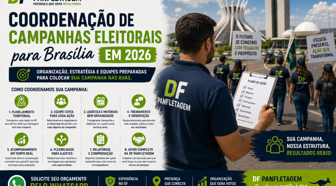 Coordenação de Campanhas Eleitorais para Brasília em 2026