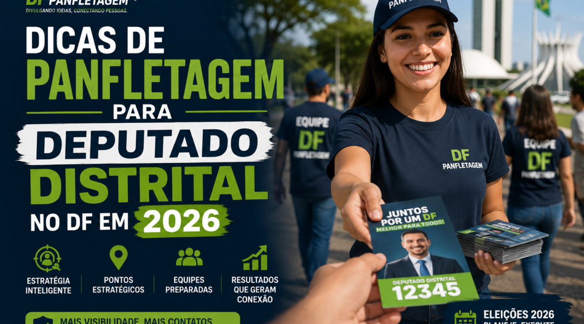 Dicas de Panfletagem para Deputado Distrital no DF em 2026
