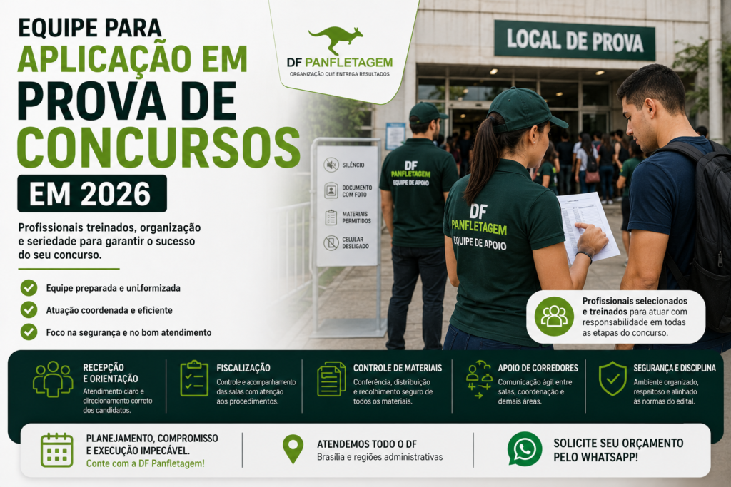 Equipe para aplicação em prova de concursos em 2026