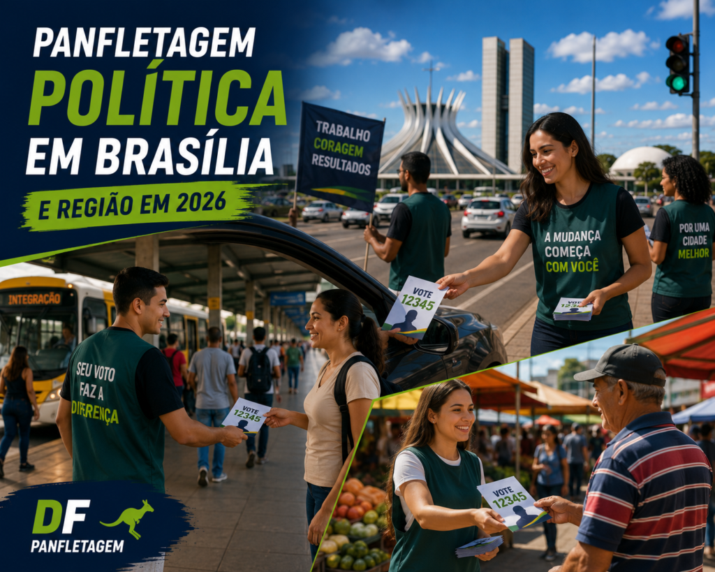 Panfletagem Política em Brasília e Região em 2026