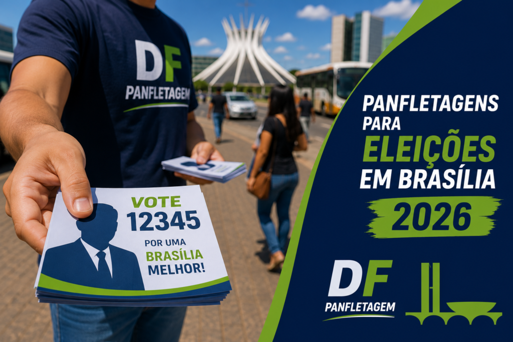 Panfletagens para eleições em Brasília em 2026