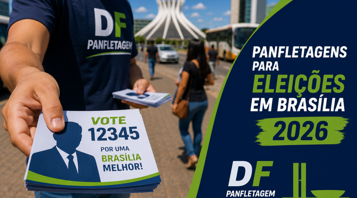 Panfletagens para eleições em Brasília em 2026