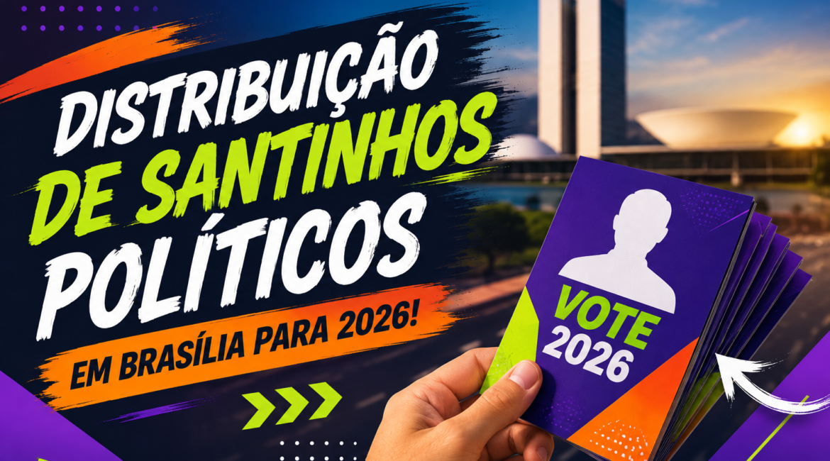 Distribuição de Santinhos Políticos em Brasília para 2026!