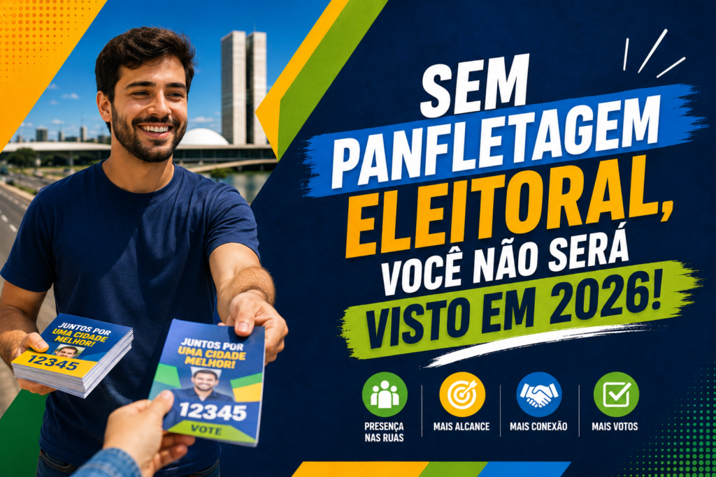 Sem Panfletagem Eleitoral, Você não será visto em 2026!