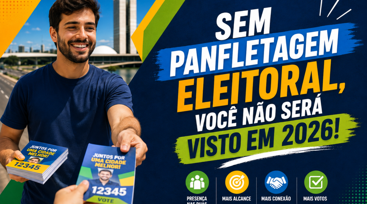 Sem Panfletagem Eleitoral, Você não será visto em 2026!