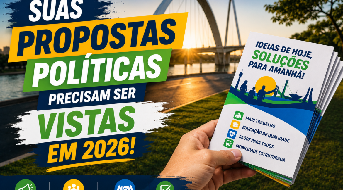 Suas Propostas Políticas Precisam ser Vistas em 2026!